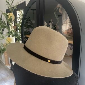 rag & bone Olive Hat with Black Band